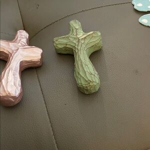 Pink and Green Decorative Crosses